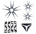 For Slingshot 2020-2025 Carbon Fiber Wheel Spoke Mirror Steering Wheel Trim Kit