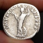 Emperor Domitian Denarius 90ad Ancient Roman Empire Silver Coin Minerva Vf Rome