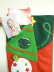 Holiday Living Personalized Photo Stocking  Red green