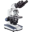 Amscope 40x-2500x Binocular Lab Compound Microscope With 3d Mechanical Stage Led