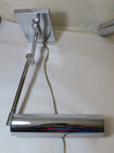 Pair Of Mid Century Reticulatng Arm Omi Koch Lowy Chrome Wall Sconces