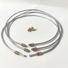 3 16  Stainless Brake Line W  Flared Ends  Fittings   Unions 32  Long Pack Of 3