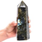Large Labradorite Crystal Tower Natural Healing Crystal Point Wand Obelisk 6    