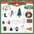 67pcs Dollhouse Accessories Christmas Miniature Decorations 1 12 Doll House Diy 