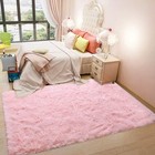 Ultra Soft Pink Rugs For Bedroom 5x8 Feet  Fluffy Shag Area Rugs For Living R   