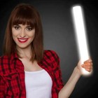 100 Pack 16  White Led Foam Glow Sticks Light Up Flashing Wands  Dj Party Events
