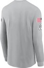 Nike Dallas Cowboys 2024 Salute To Service Gray Long Sleeve T-shirt Size Xl Nwt