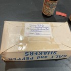 Vintage Budweiser Beer Salt And Pepper Shakers Glass W  Original Box