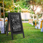 A Frame Chalkboard Sign  40 x20  Double-sided Magnetic Menu Board  Black