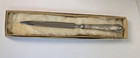 Vintage English Sterling Silver Handle Letter Opener   Paper Knife Harrison Bros