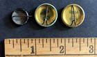 Lot Of 3 1930s   40s Cio Steelworkers Union Pinback Buttons Vg 
