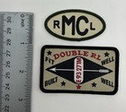 Double Rl Patch Set With Black Arrow Graphic And Text  double Lot 2   Iron On