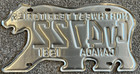 Northwest Territories License Plate Bear - 1981 - Cv4722 Great Condition