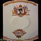 Vintage  Queen Elizabeth Ii Coronation 1953 Tea Saucer English Bone China Rosina