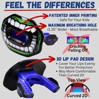 Oral Mart Football Mouth Guard  green Monster  - Lip Guard Mouthpiece - No Boil