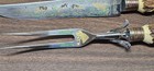 Anton Wingen Knife Fork Carving Pair Set Solingen Rostfrei Antler Handles