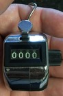  2  Sportline Counter Tally Clicker From 0000 - 9999 -   4 Digits  Metal Body