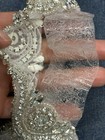 Wedding  Formal  Prom Rhinestone Trim For Waist Belt Or Decorative Sash- New