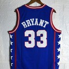 Throwback Retro Bryant  33  8 Basketball Jersey Stitched Custom Size S-3xl Blue