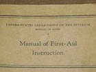 Vintage 1940 Us Department Of The Interior Bureau Of Mines First Aid Manual