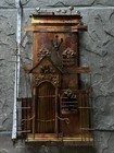 Metal House Wall Art Sculpture     Architectural Decor     Heat Patina Finish