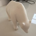 White Polar Bear Figurine Collectible Polar Bear Animal Figure Decor