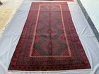 Large Antique Afghan Baluchi Rug 6x11 Hand Knotted Persian Style Oriental Carpet