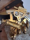 Stanley London No  304 Brass 4  Sextant W  Leather Case