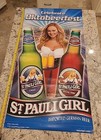 Vintage St  Pauli Girl Beer Advertising Poster 4ft X 2ft Vinyl October Fest 
