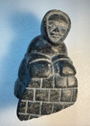 Vintage Inuit Carved Soapstone  Eskimo Carving Signed From Canada