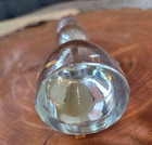 Vintage Clear Solid Glass Decanter bottle Stopper Only - Flat Top