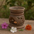 Handmade Soapstone Aroma Burner Oil Diffuser With Tea Light Candle