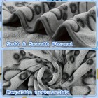 Pet Blanket Soft Warm Fleece Bed Mat Paw Print Dog Cat Puppy Kitten Cushion
