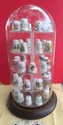 Glass Dome Thimble Display 49 Vintage Porcelain Thimbles 5 Tier 11  Tall