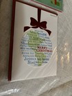 Papyrus Lot Of 6 Christmas Holiday Cards  Sparkle Embellished 3d Tree  Pretty
