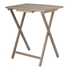 Mainstass Xl Folding Tray Table Rustic Gray 23 5x18x26 Indoor