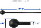 Steel Mace Bell  Mace Club For Strength Training  Functional Full Body Workouts