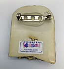 Designs By Lucinda 5 Ladies Brooch Marked sticker Sparkle Dresses Vintage
