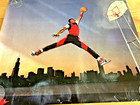 Vintage Original 1985 Michael Jordan Nike Poster Rookie Jumpman Logo Rare Htf
