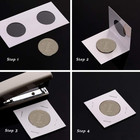 50 Pieces Cardboard Coin Flips 2x2 Holders Sleeves Storage For Pennies  Quarters