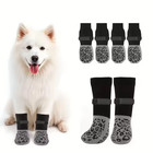 4-pack Anti-slip Dog Socks With Strong Grip Paw Protection For Pets