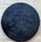 1798 Beautiful Draped Bust Large Cent Style 2 F Hair Ungraded Free Shipping