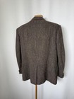 Men Harris Tweed Blazer Brown Wool Xl