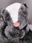 Fao Schwarz Plush Skunk Stuffed Animal Soft Black white Polyester