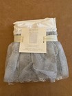 Large Pottery Barn Kids Silver Sparkle Tulle Basket Liner Easter 10 X 22 5 