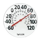 Extra Large Metal Wall Indoor Outdoor Thermometer  Easy To Read Numbers Taylor