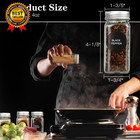12 24 36 48pcs Glass Spice Jars 4oz Empty Spice Jars With Metal Caps Labels
