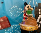 Disney Parks Mickey Mouse 2020 Holiday Christmas Music Box Porcelain New  Cute 