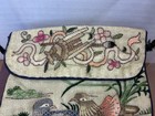 Vtg Chinese Silk Embroidered Purse Wallet Pouch Mandarin Ducks Floral Design