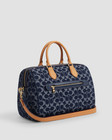 Nwt Coach Rowan Large Satchel Bag In Signature Denim Canvas Cy699 Large